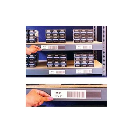 Aigner Index Self Adhesive Label Holders, 6W X 1H, 12PK L-11